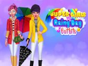 Jogo Super Girls My Rainy Day roupas online