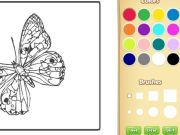 Jogo Livro para colorir de borboletas para crianças online
