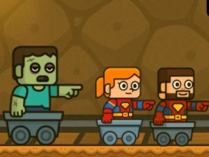 Jogo 2 jogadores Blockminer Escape  online