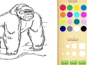 Jogo Livro para colorir de animais do zoológico para crianças online