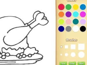 Jogo Livro para colorir alimentos para crianças online