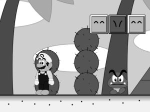 Jogo Super Mario Land dentro do arranhão online