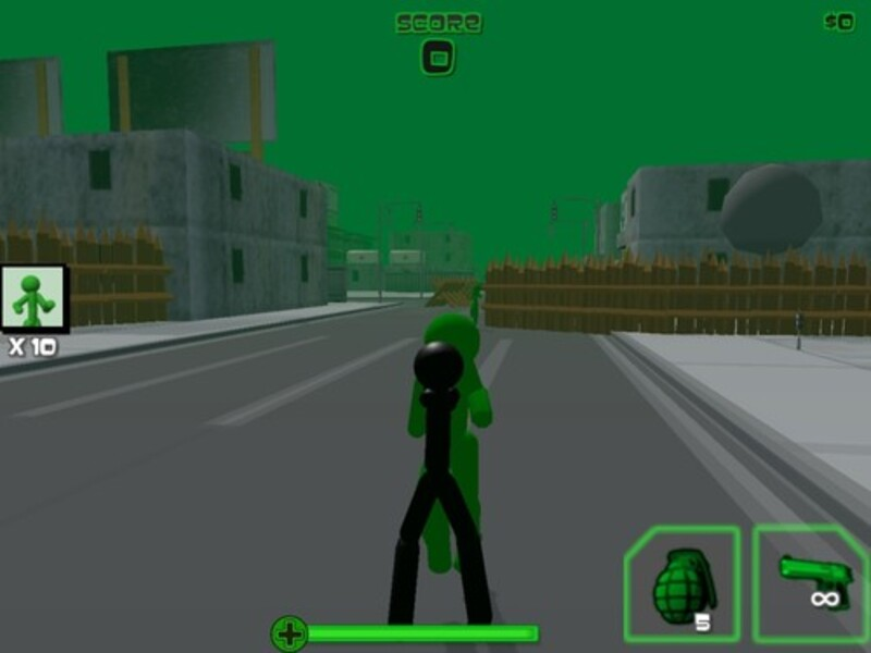 Jogo Stickman Zombie Shooting 3D online