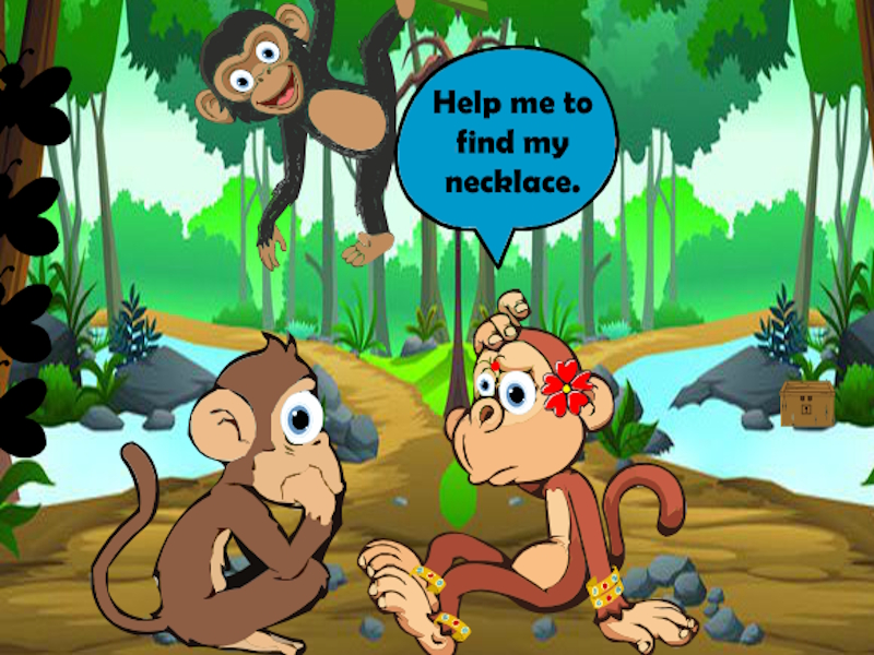 Jogo Encontre o colar de macaco online