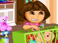 Jogo Dora Baby cuidar Slacking  online