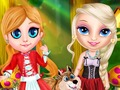 Jogo Little Elsa Em Red Hood  online