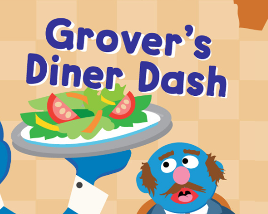 Jogo 123 Sesame Street: Diner Dash de Grover online