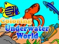 Jogo Mundo subaquático de coloração  online
