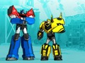 Jogo Transformadores. Robôs disfarçados: Super Mini Striker  online