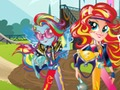 Jogo Meninas de Equestria. Jogos de Amizade: Motocross  online
