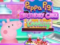 Jogo Bolo De Aniversário Peppa Pig Cozinhar  online