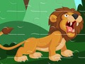 Jogo Quebra-cabeça de Leões Fortes  online