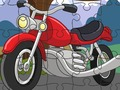 Jogo Jigsaw de moto dos desenhos animados  online