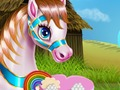 Jogo Bolo arco-íris para pônei  online