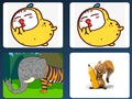 Jogo Animais engraçados: para memória  online