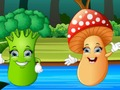 Jogo Encontro com cartas de vegetais  online