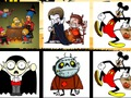 Jogo Halloween: desenhos animados  online