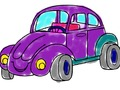 Jogo Livro para colorir de carros de desenho animado  online