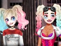 Jogo Estúdio de cabelo e maquiagem Harley Quinn  online