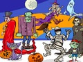 Jogo Encontre 5 diferenças Halloween  online