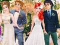 Jogo Princesas: Casamento Duplo Boho  online