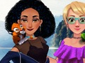 Jogo Jasmine e Rapunzel no acampamento  online