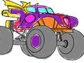 Jogo Livro para colorir de caminhão monstro  online