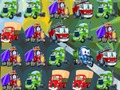Jogo Caminhões de desenho animado combinam 3  online