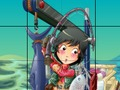 Jogo Quebra-cabeça Deslizante Pescador  online