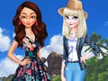 Jogo Terra x Mar: Moana x Elsa  online