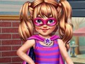 Jogo Pequena menina super-herói vs princesa  online