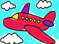 Jogo Livro de colorir de avião  online