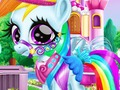 Jogo Cuidar pônei arco-íris  online
