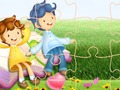 Jogo Jigsaw de desenhos animados de crianças  online