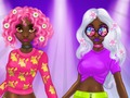 Jogo Penteados de néon de primavera incríveis da princesa  online