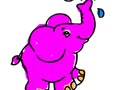 Jogo De volta às aulas: colorir elefante  online