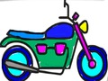Jogo De volta à escola: coloração de moto  online