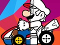 Jogo Mario dirigindo livro para colorir  online