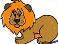Jogo De volta à escola: livro para colorir de leão  online