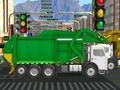 Jogo Caminhão de lixo limpo da cidade  online