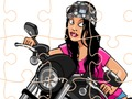 Jogo Motocicleiros loucos Jigsaw online