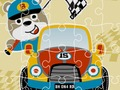 Jogo Desenhos animados de corrida Jigsaw  online