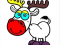 Jogo Voltar para a escola: Livro de colorir cervos  online