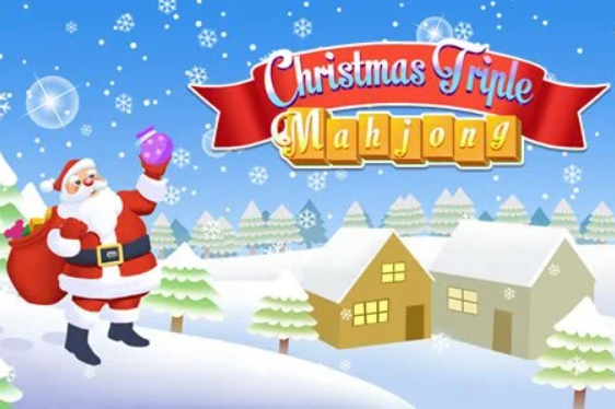 Jogo Mahjong Triplo de Natal  online