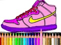 Jogo De volta à escola: coloração de sapatos  online