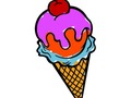 Jogo Coloração de sorvete on-line  online