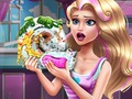 Jogo Lavagem de pratos de boneca  online