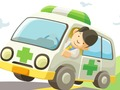 Jogo Ambulância dos desenhos animados  online