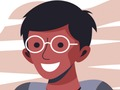 Jogo Meninos com óculos quebra-cabeças  online