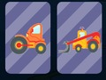 Jogo Memória de grandes caminhões e carros  online